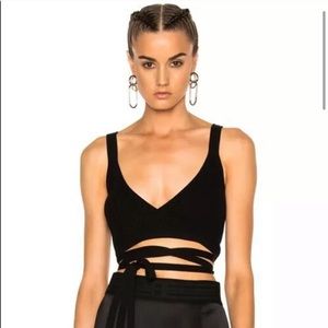 Alexander Wang wrap around crop top